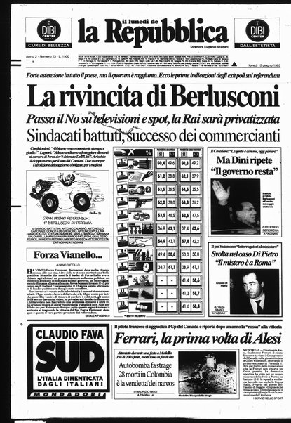 Il lunedì de La repubblica